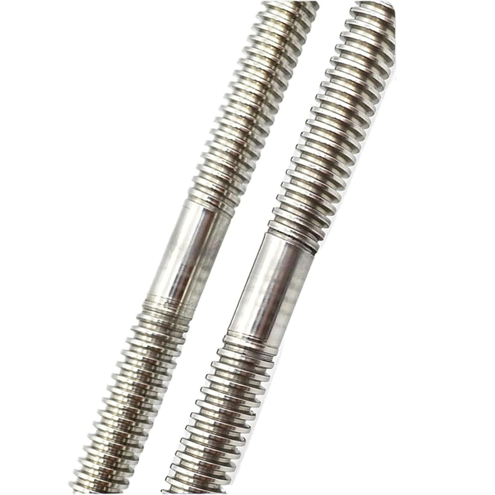ZFY-T25-5 L/R Hand Trapezoidal Screw 25mm P5 + 2 Brass Nuts (150-1500mm) - Photo 2