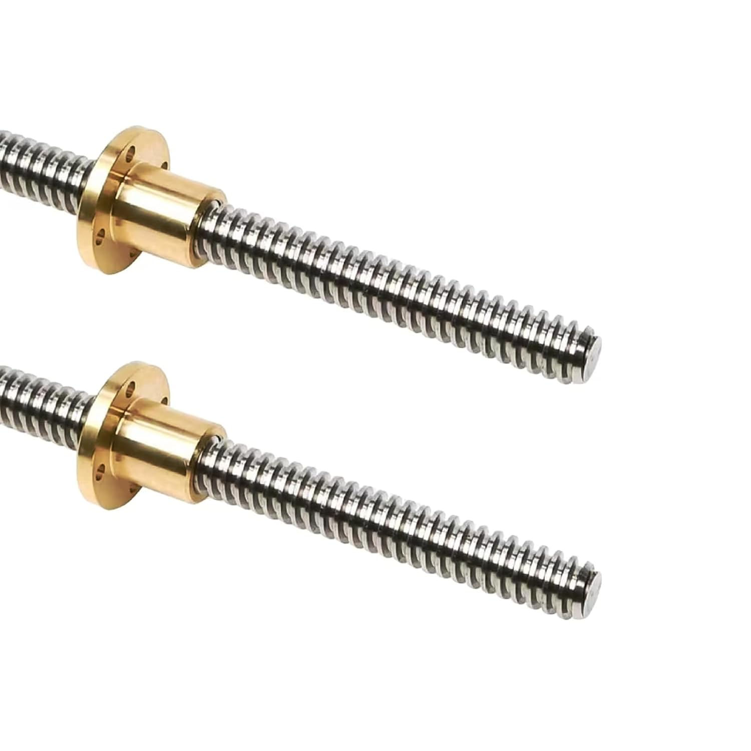 T16P4L4 Trapezoidal Lead Screw 16mm P4 L4 + Brass Nut (100-1500mm) - Photo 1
