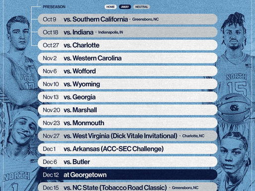 Heel Tough Blog: Carolina Basketball Releases 2026-27 Non-Conference Schedule 