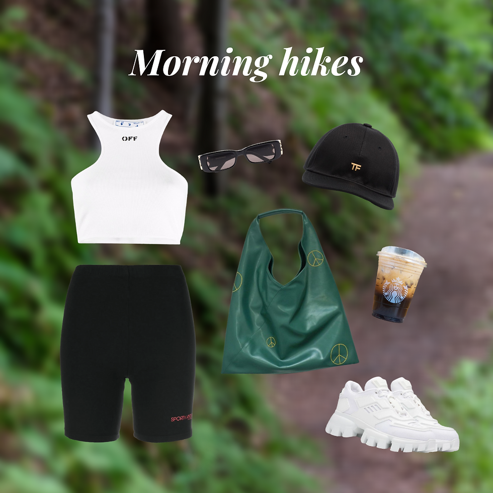 Outfit inspiration: Sporty chic outfit idea