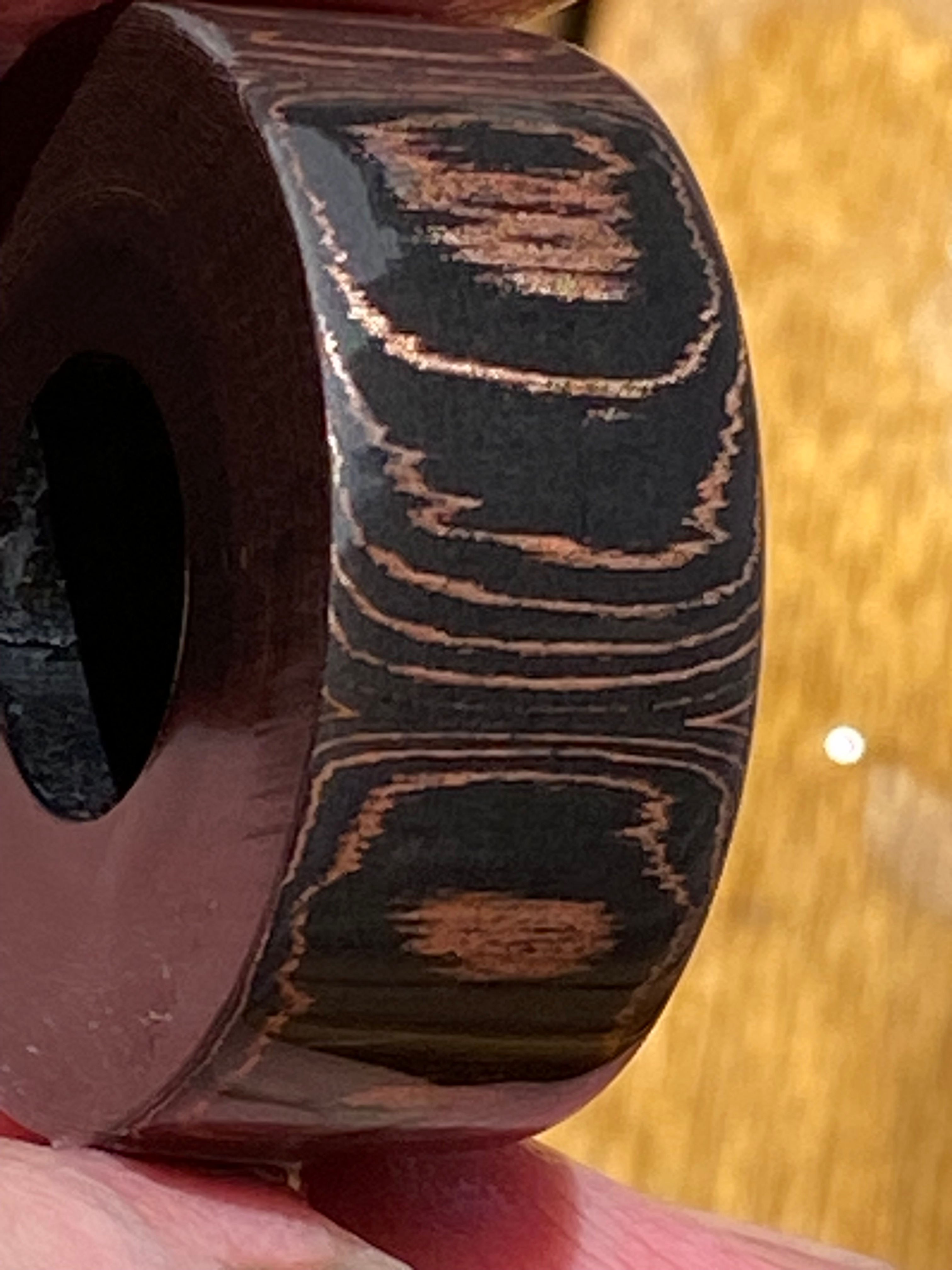 COPPER Carbon Fiber Ring Blank .50" ID x 1.25" OD x .50" Thick