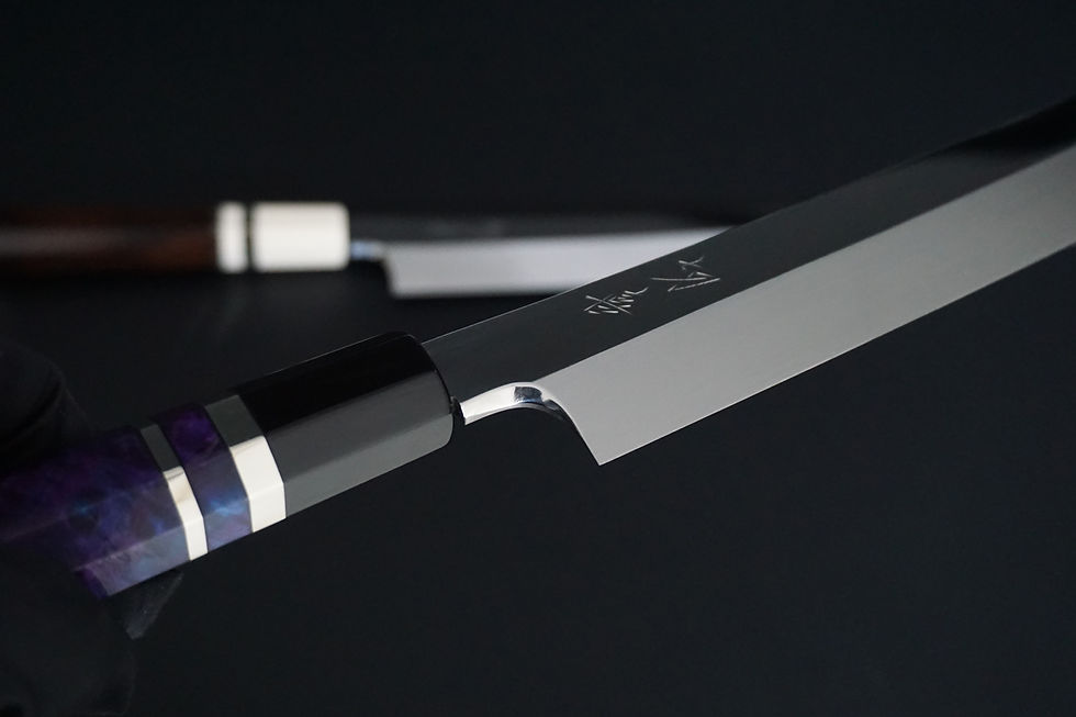 Thumbnail: SETUKI VG10 Solid Steel Kiritsuke Yanagiba 270/300/330mm One Side Mirror