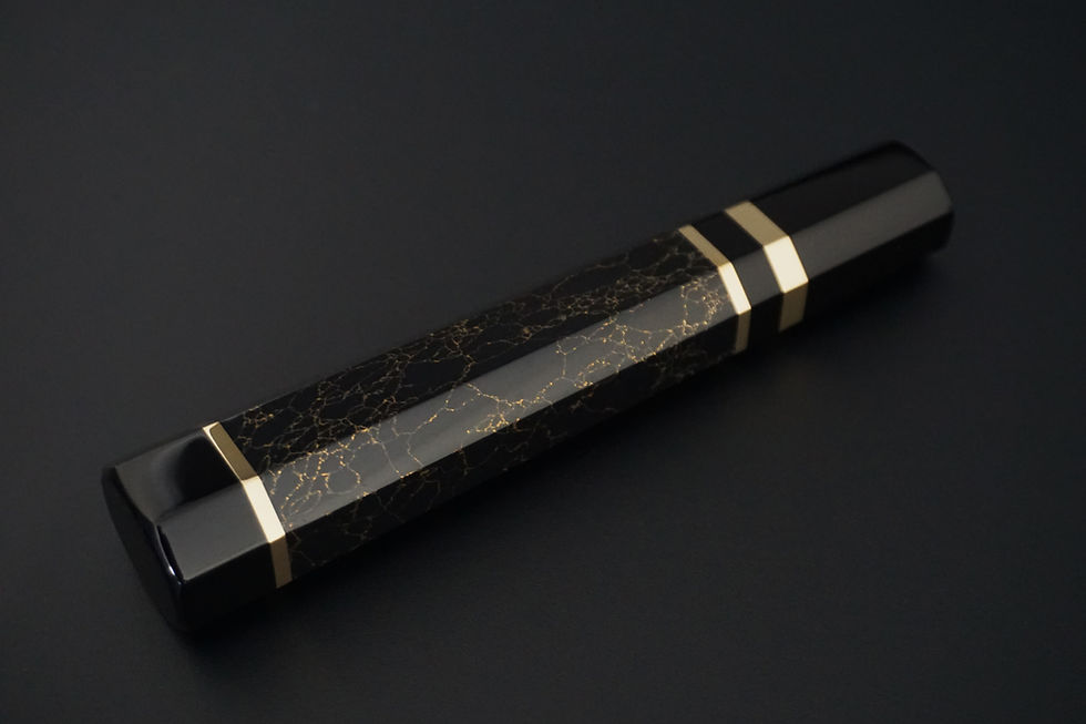 Thumbnail: SETUKI Black&Gold Brass 3rings Handle