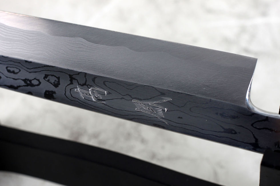 Thumbnail: Koho Blue #1 Steel Suminagashi Yanagiba 300mm