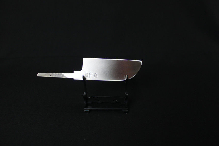 Thumbnail: Shiroyama Ginsan Solid Steel Kasumi Petty Usuba 90mm