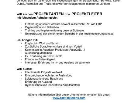 PROJEKTANTEN bzw. PROJEKTLEITER