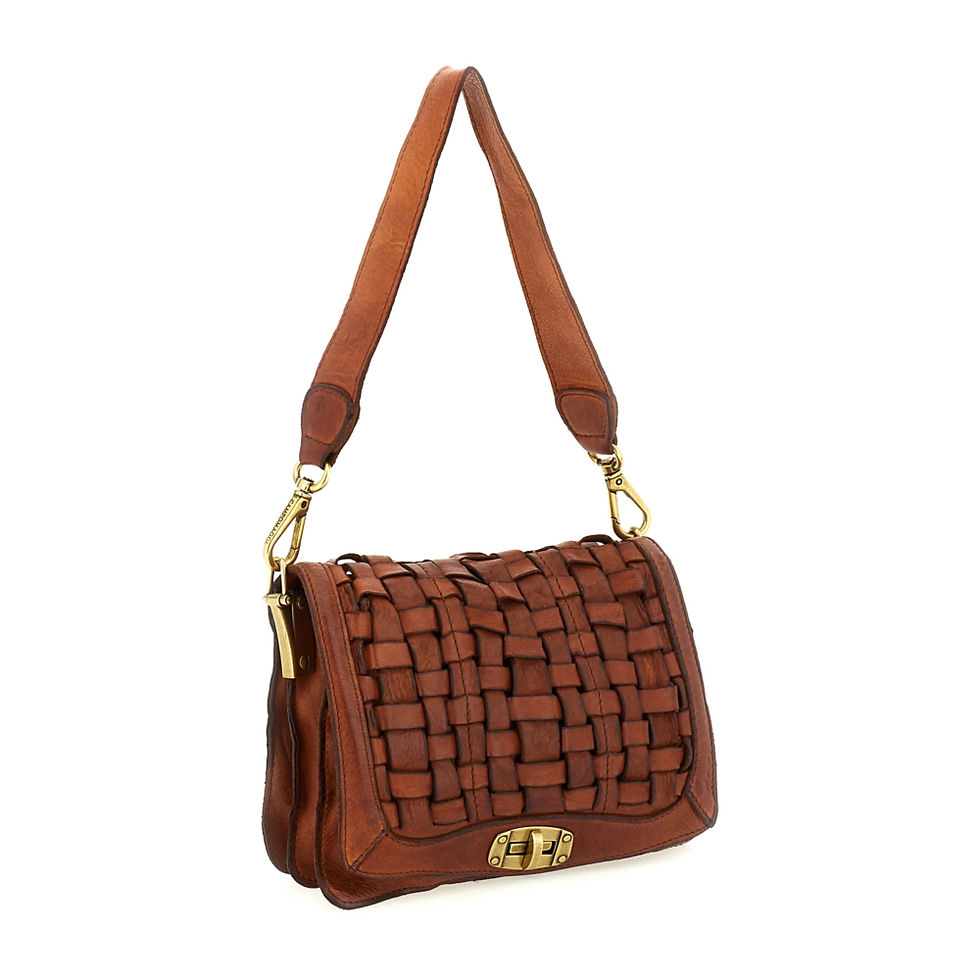 Miniatyrbild: Campomaggi Cross-body bag Edera Cognac