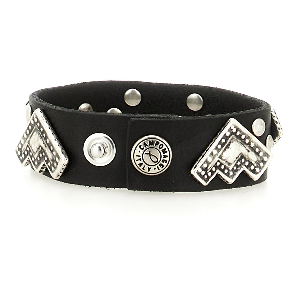 Campomaggi Läderarmband Svart underida