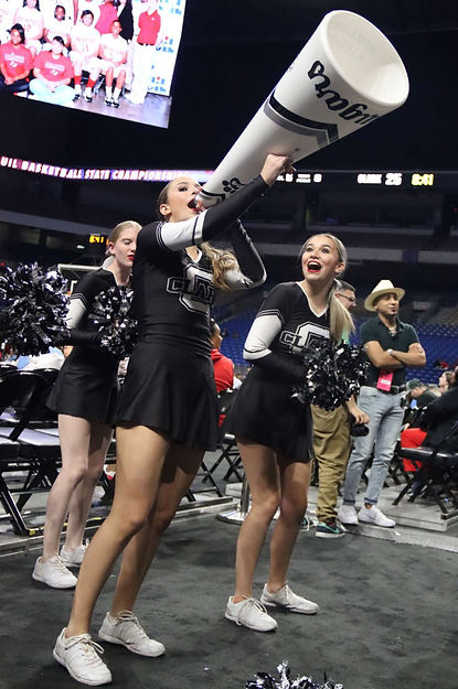 Cheer, Basketball Game, Championship, Dome, Inside, Gym, Black