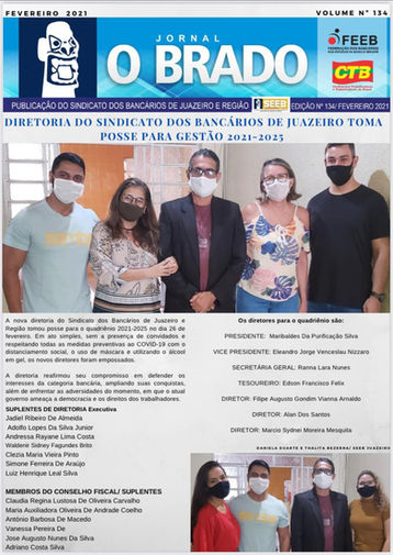 Atenção Bancários: Já saiu a SEGUNDA edição do mês de FEVEREIRO do Jornal O Brado