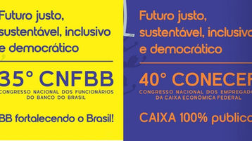 Congressos do BB e da Caixa começam nesta quinta-feira