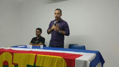 Palestra com o Presidente do Sindicatos dos Bancários da Bahia, Augusto Vasconcelos