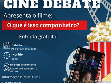 Cine debate será realizado na sede do Sindicato dos Bancários de Juazeiro