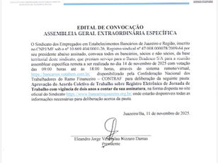 EDITAL DE CONVOCAÇAO
ASSEMBLEIA GERAL EXTRAORDINÁRIA ESPECIFICA