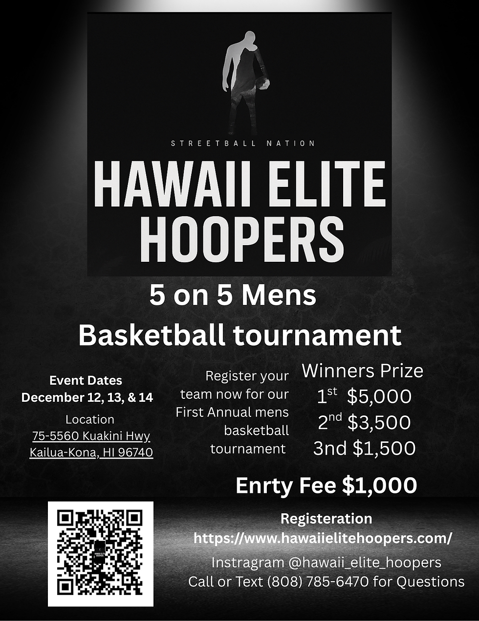Kona Men's 5 on 5 Basketball Tournament