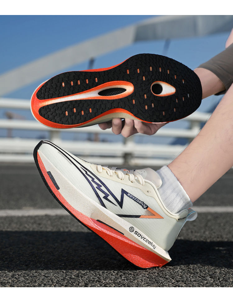 Thumbnail: Running Shoes Carbon Board Speciality Marathon Men Sports Breathable Lightweight