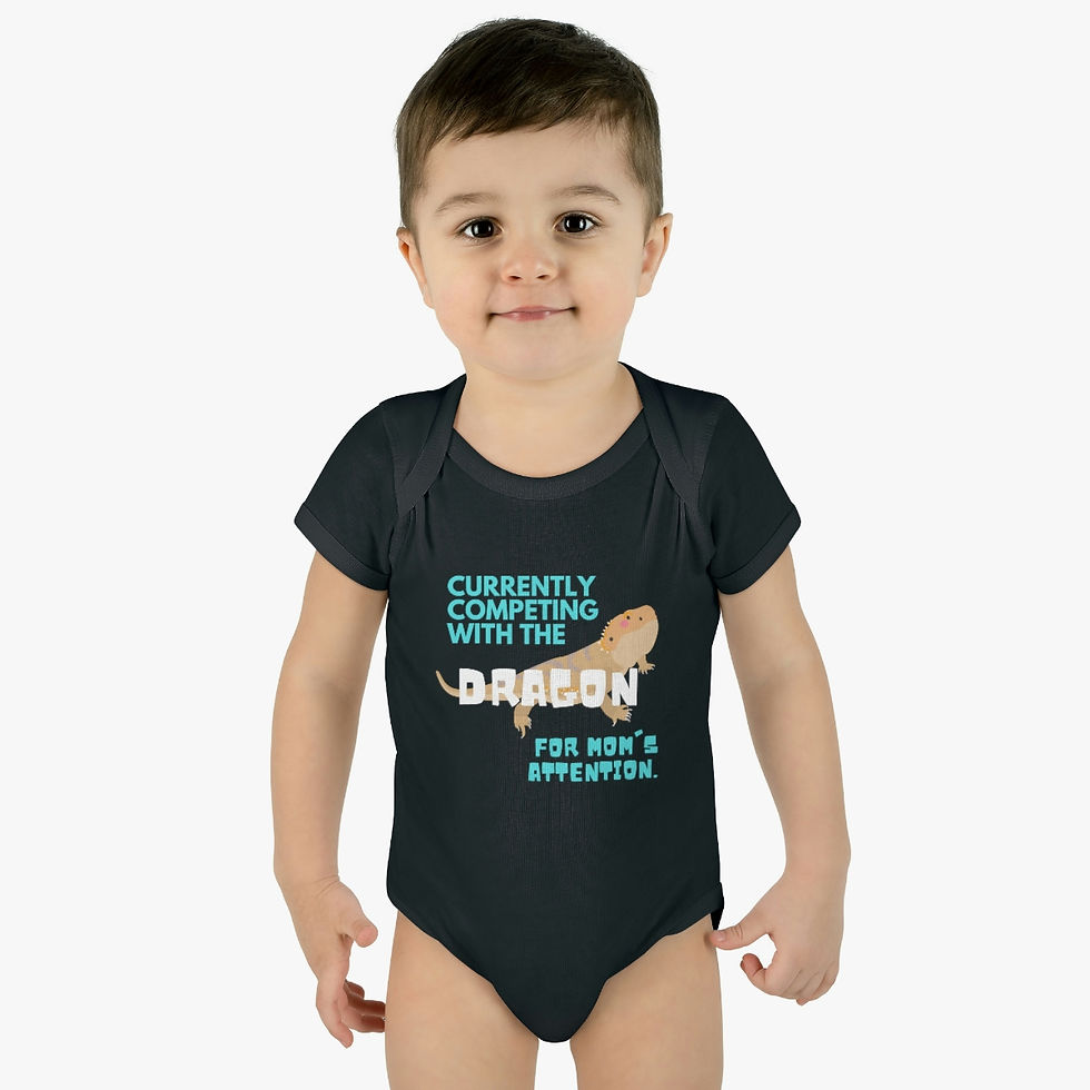 Thumbnail: "Competing For Mom's Attn" Infant Onsie (3 colors)