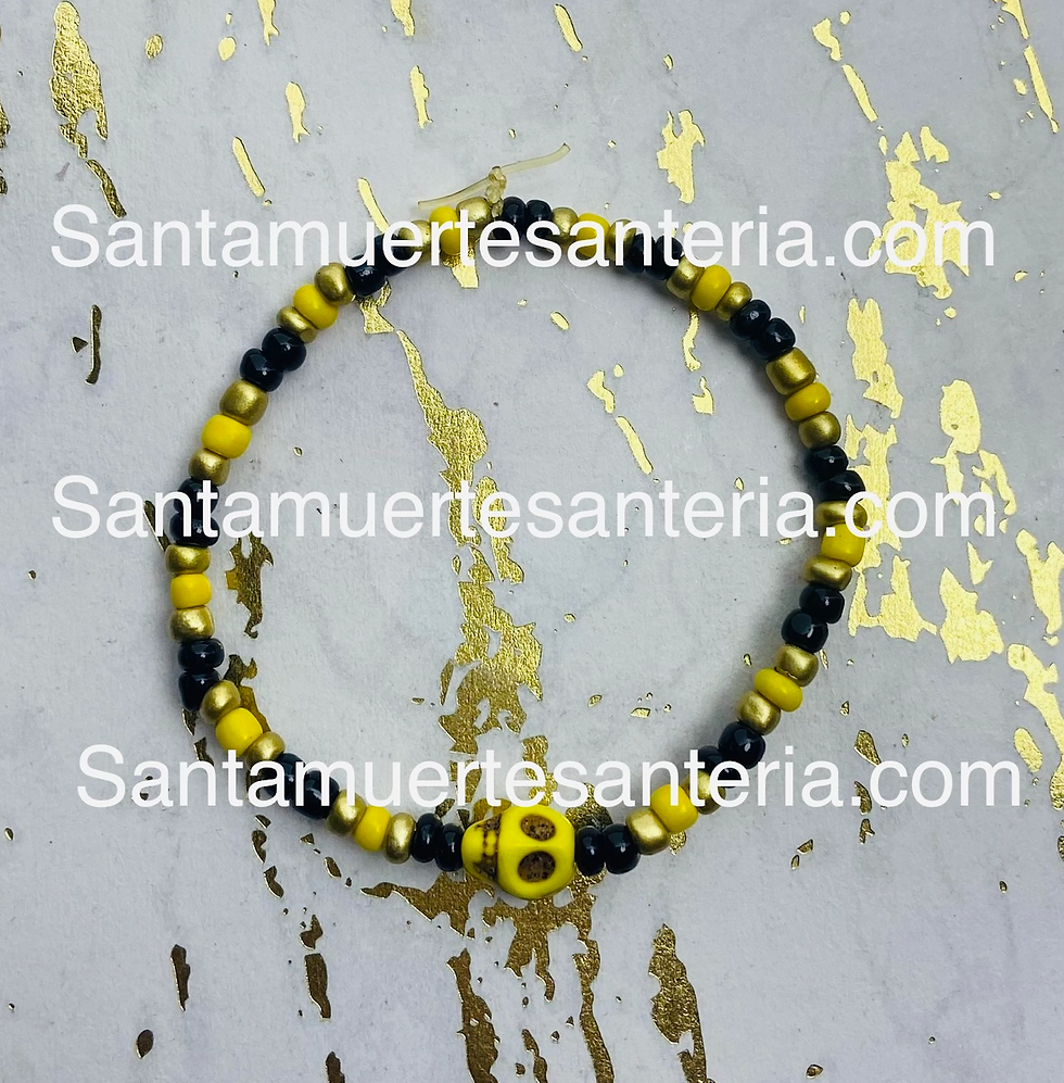 Holy Death Protection Bracelet/Pulsera Santa Muerte Protección