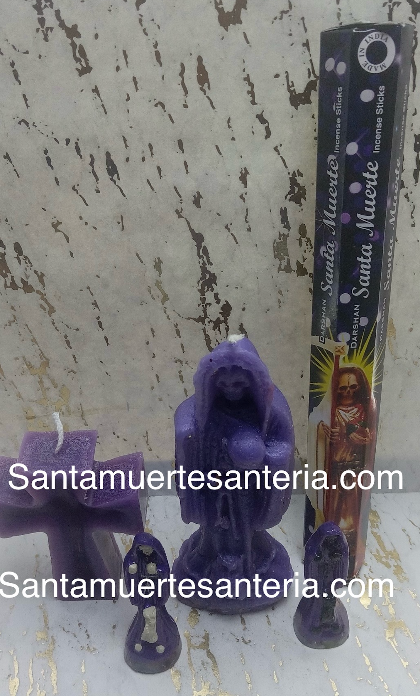 Purple Set Holy Death/Santa Muerte Set Morado