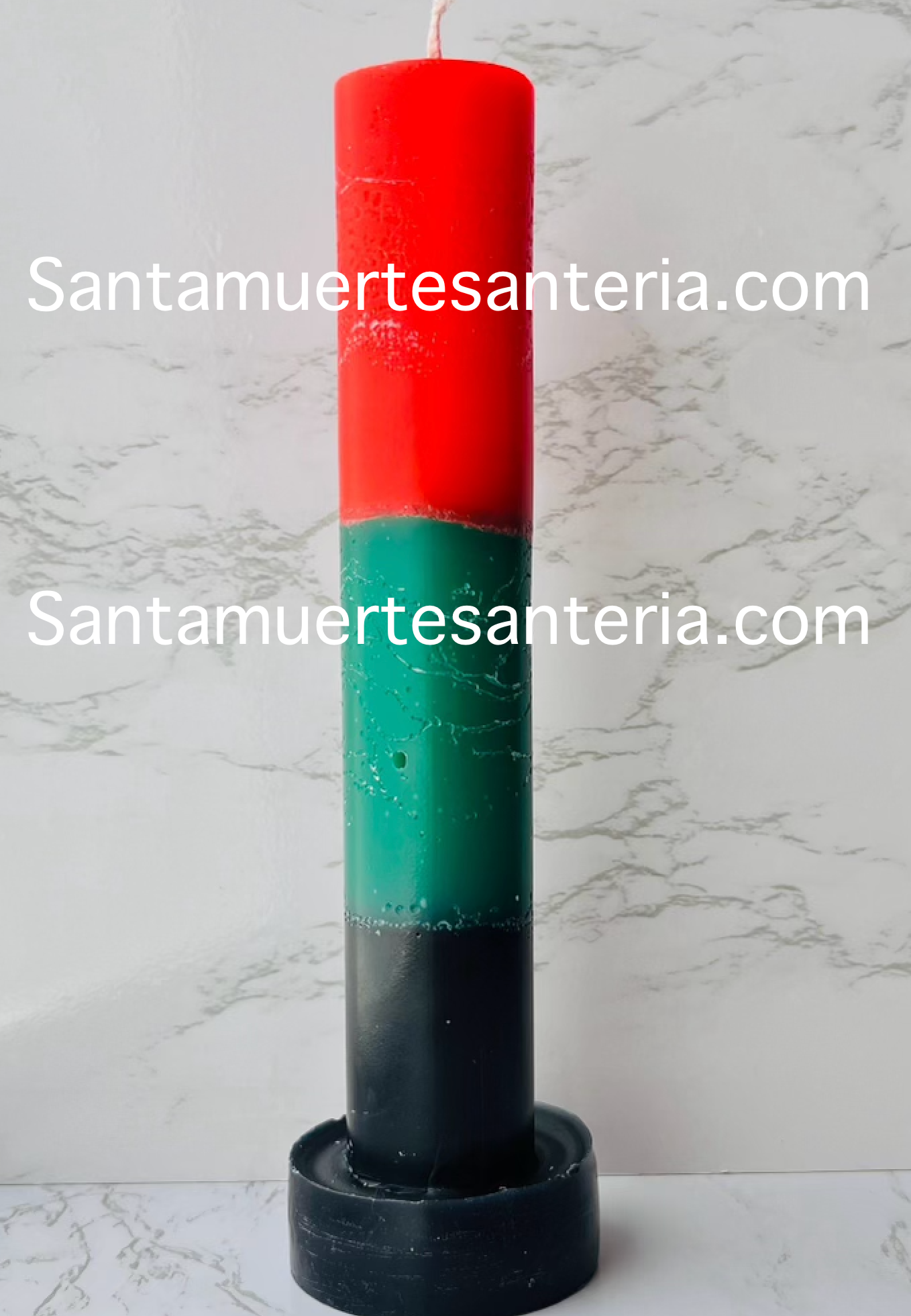 Triple Reversible Standing Candle/Vela Reversible De Pie