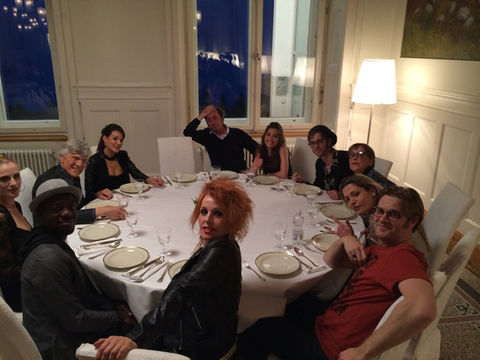 Katy Monique Cuomo sul set di "Youth" regia Paolo .Sorrentino