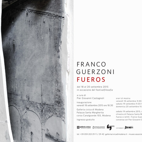 MOSTRA DI FRANCO GUERZONI PER IL FESTIVAL DELLA FILOSOFIA