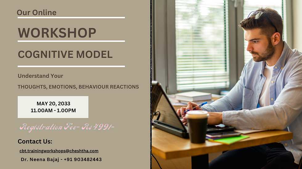 Cognitive Model- Understand Your Thoughts, Feelings & Behaviour Reactions