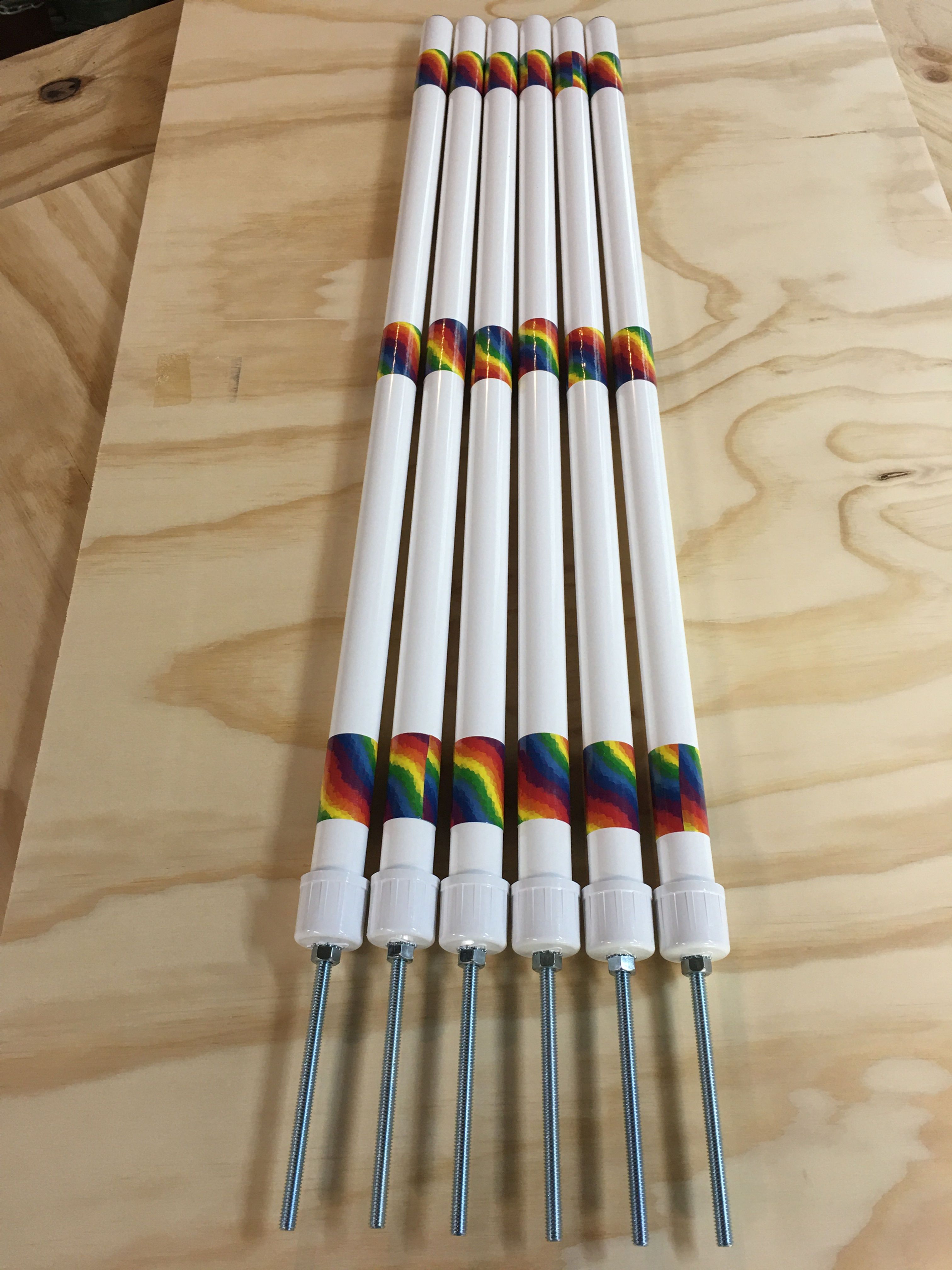 Limited Edition Rainbow Weave Poles