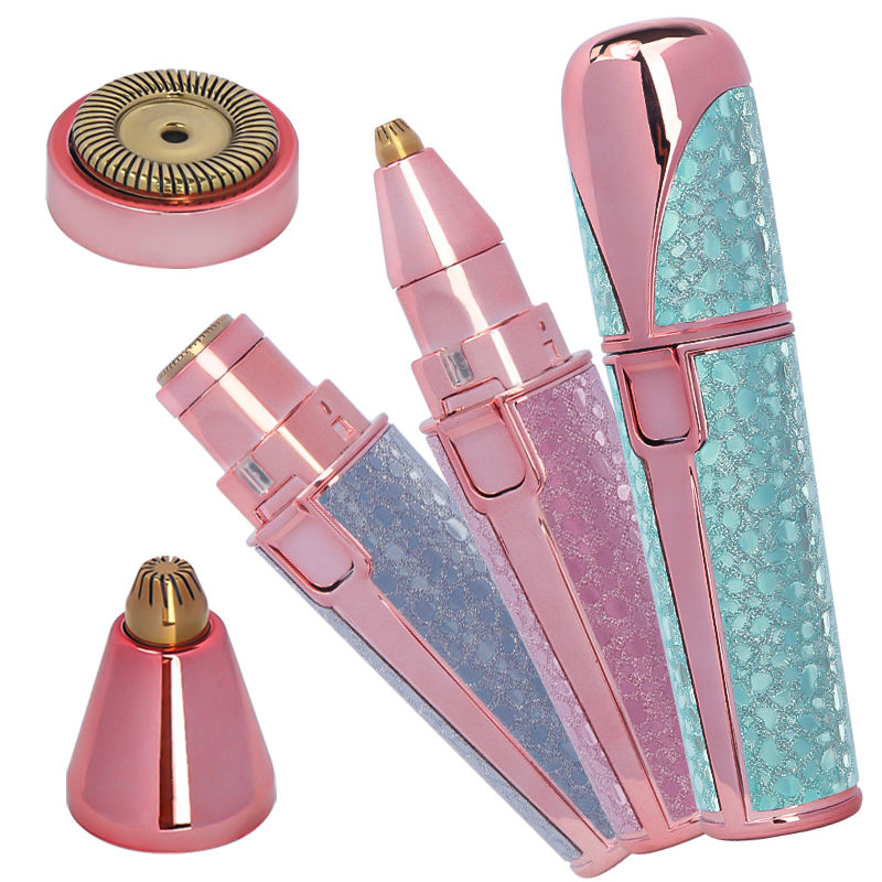 Portable 2 IN 1 Electric Epilator Eyebrow Trimmer Body Facial Lip Hair Remover M