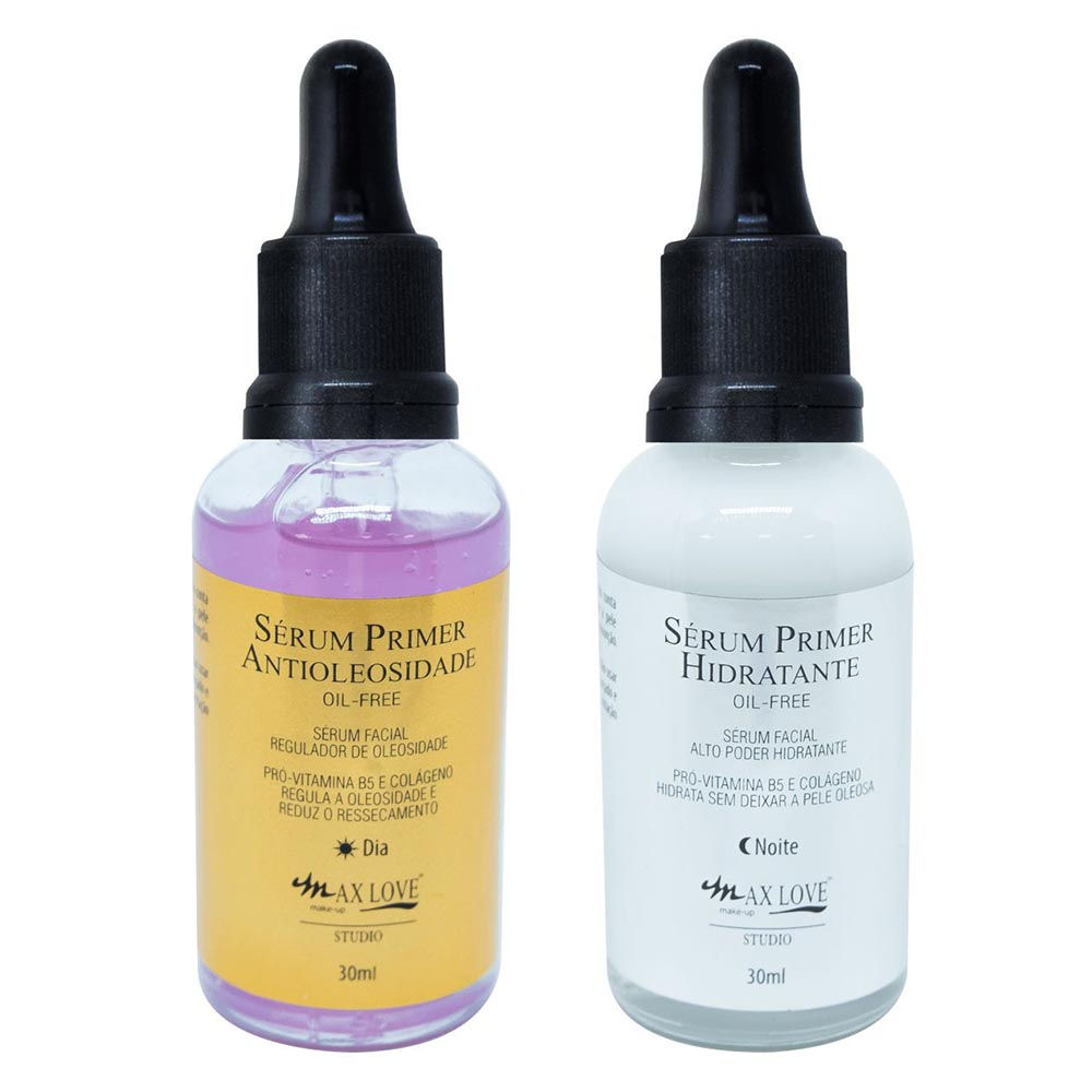 Kit c/ 2 Serum Facial Day and Night Anti-Oily and Hydration Max Love