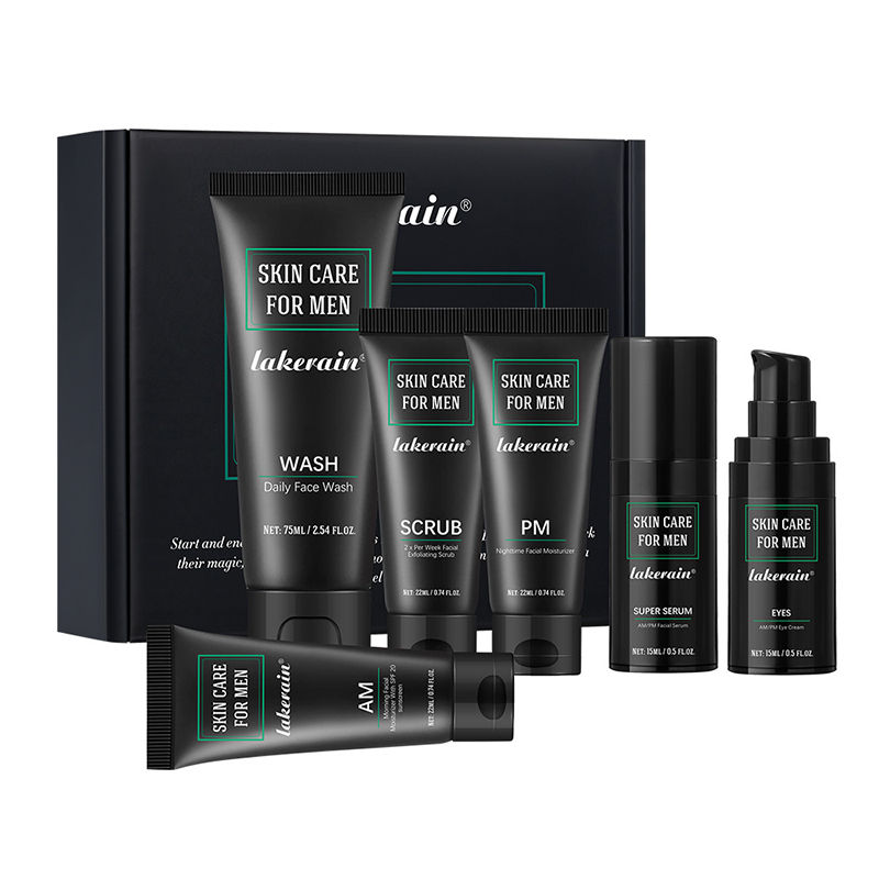 Men's Skin Care Kit - 3 in 1 Set with Face Wash, Moisturizing Cream & Eye Cream,
