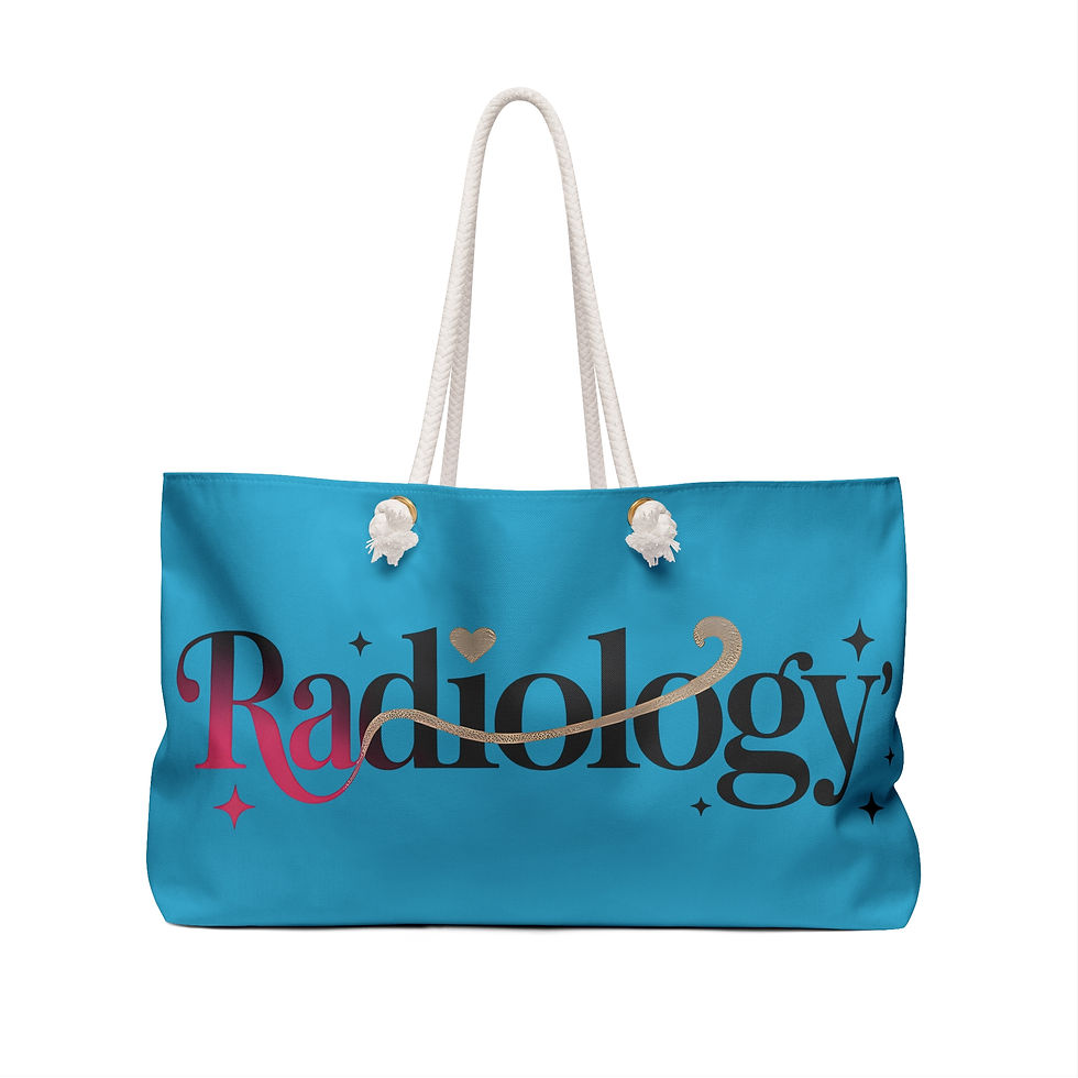 Thumbnail: Radiology Weekender Bag – Turquoise Travel Bag for Medical Professionals