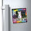 Thumbnail: Be Different cat magnet on fridge