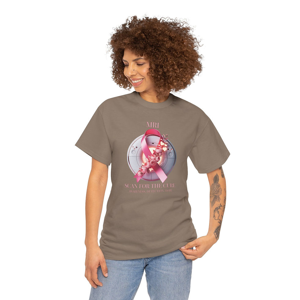 Thumbnail: MRI Breast Cancer Imaging Shirt – Scan for the Cure (Floral Edition)