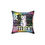 Thumbnail: Close-up of vibrant cat illustration on square throw pillow