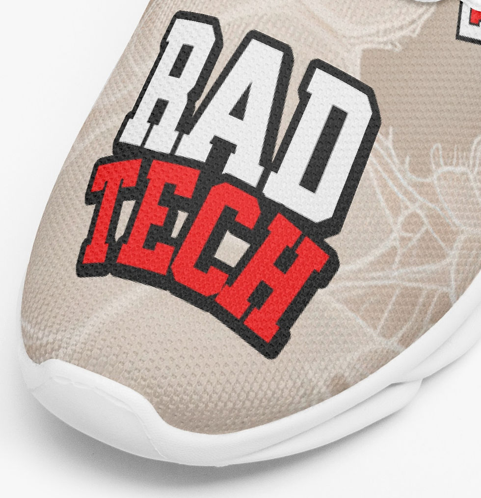 Thumbnail: RAD TECH Shoes – Vintage Anatomical Edition (Red) | Radiology Give Back Soles™ Toe