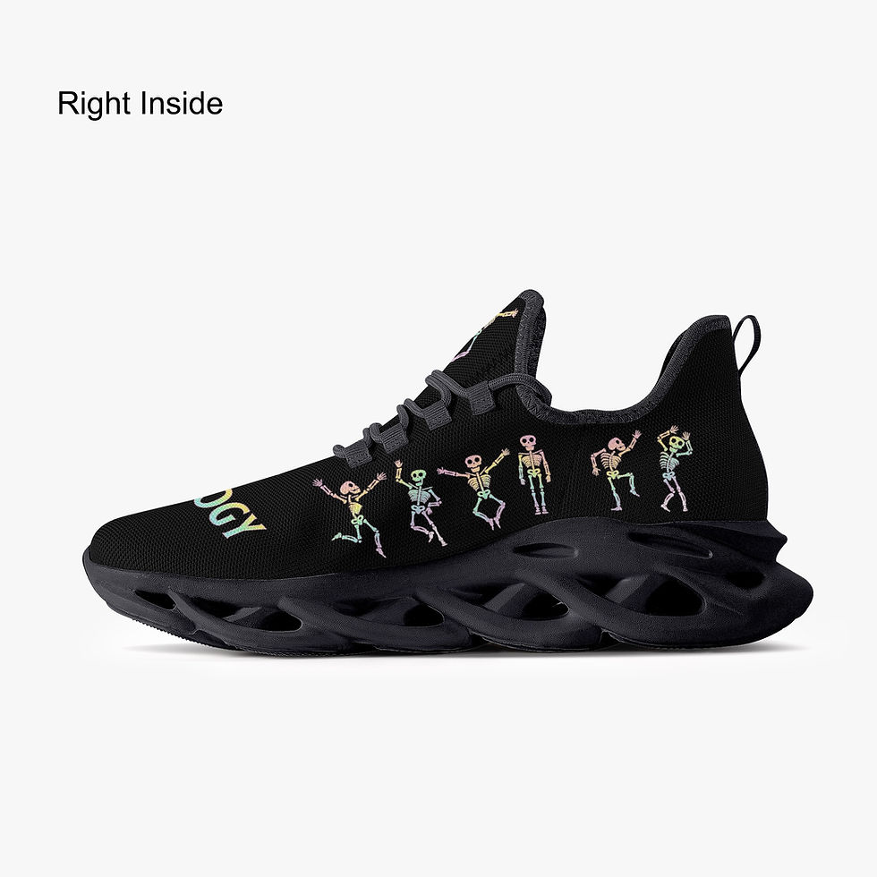 Thumbnail: Radiology Shoes – Pastel Rainbow Skeleton Edition (Unisex)