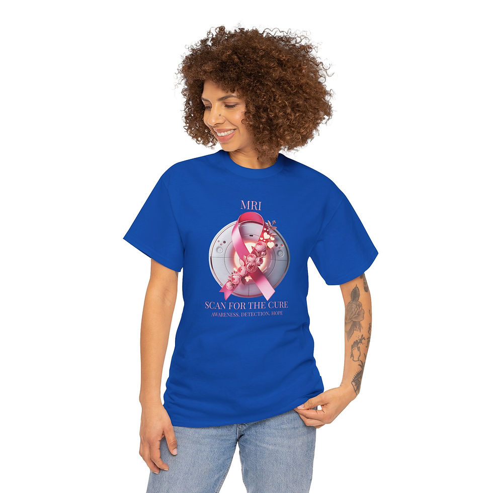 Thumbnail: MRI Breast Cancer Imaging Shirt – Scan for the Cure (Floral Edition)