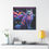 Thumbnail: Vibrant cat canvas art beautifully unfolding on wall
