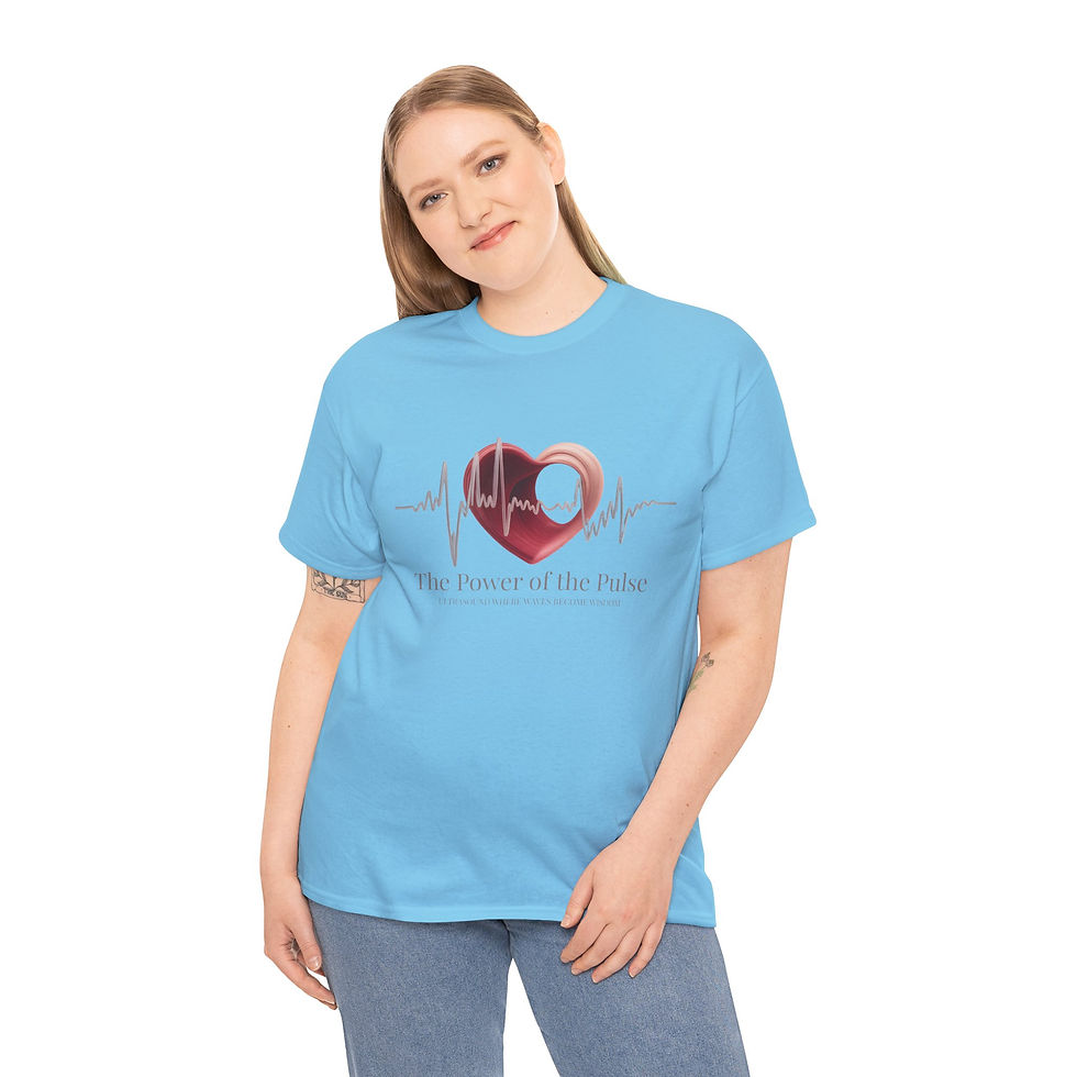 Thumbnail: The Power of the Pulse Ultrasound Tech Shirt – Doppler Heart Edition