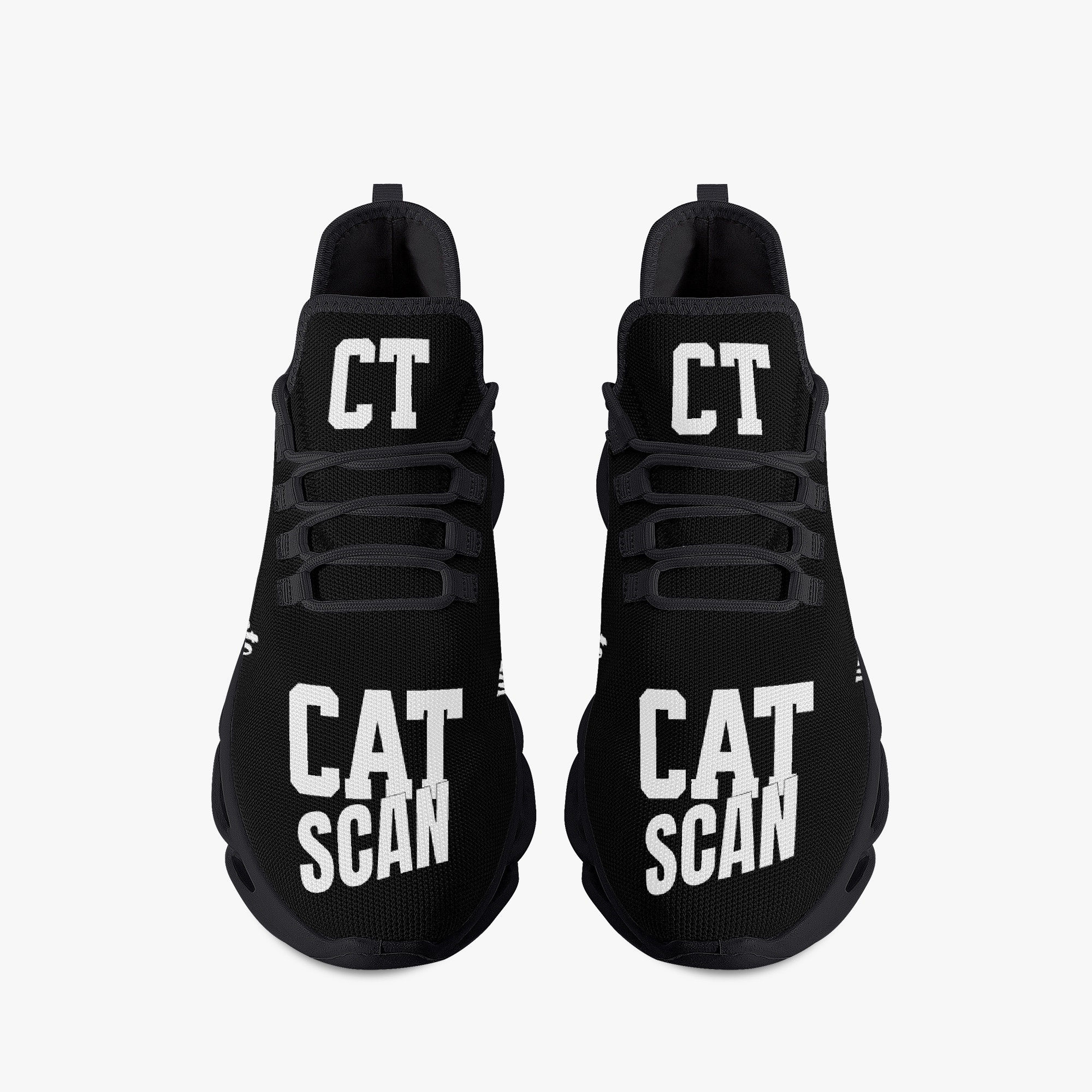 CAT Scan Shoes for CT Technologists – Unisex Radiology Footwear (Black/White)