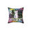 Thumbnail: Close-up of vibrant cat illustration on square throw pillow