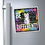 Thumbnail: Be Different cat magnet on fridge
