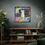 Thumbnail: be different cat wall art on wall