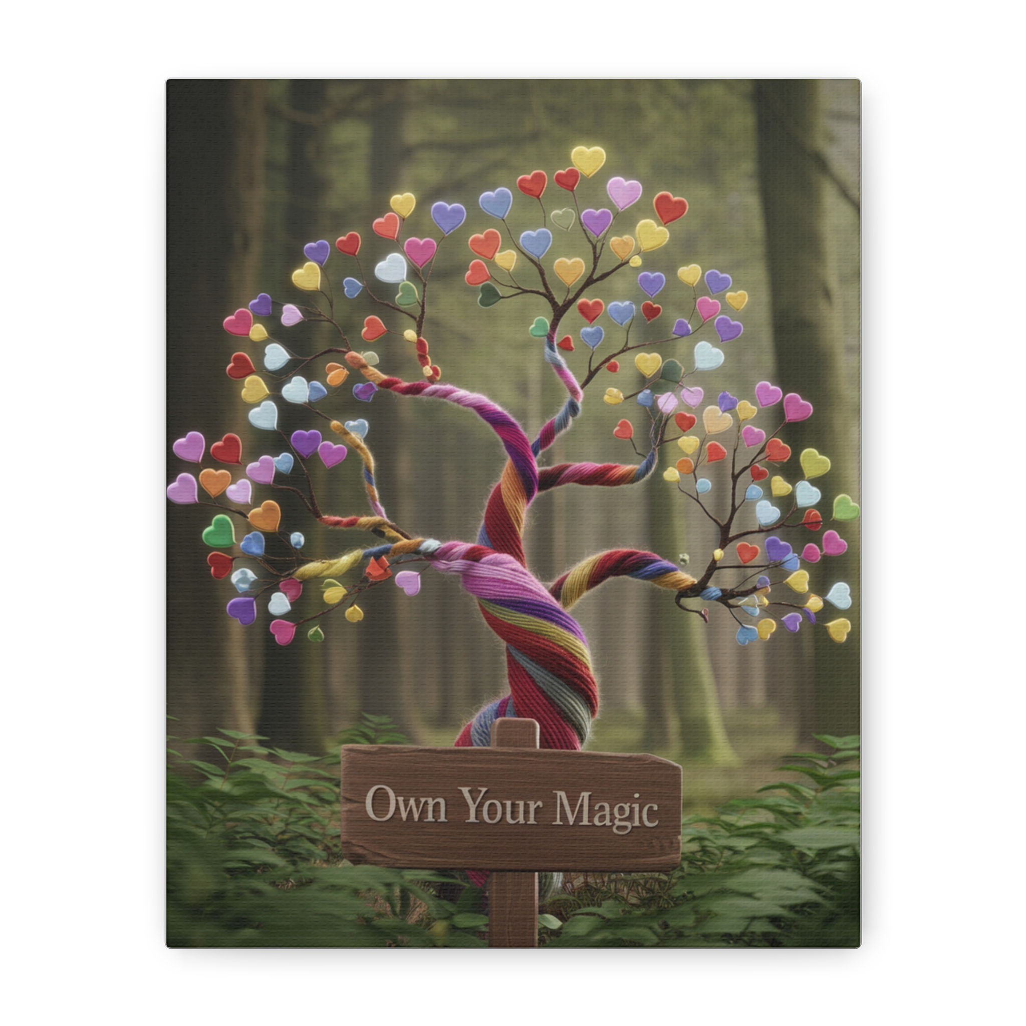 “Own Your Magic” inspirational canvas wall print