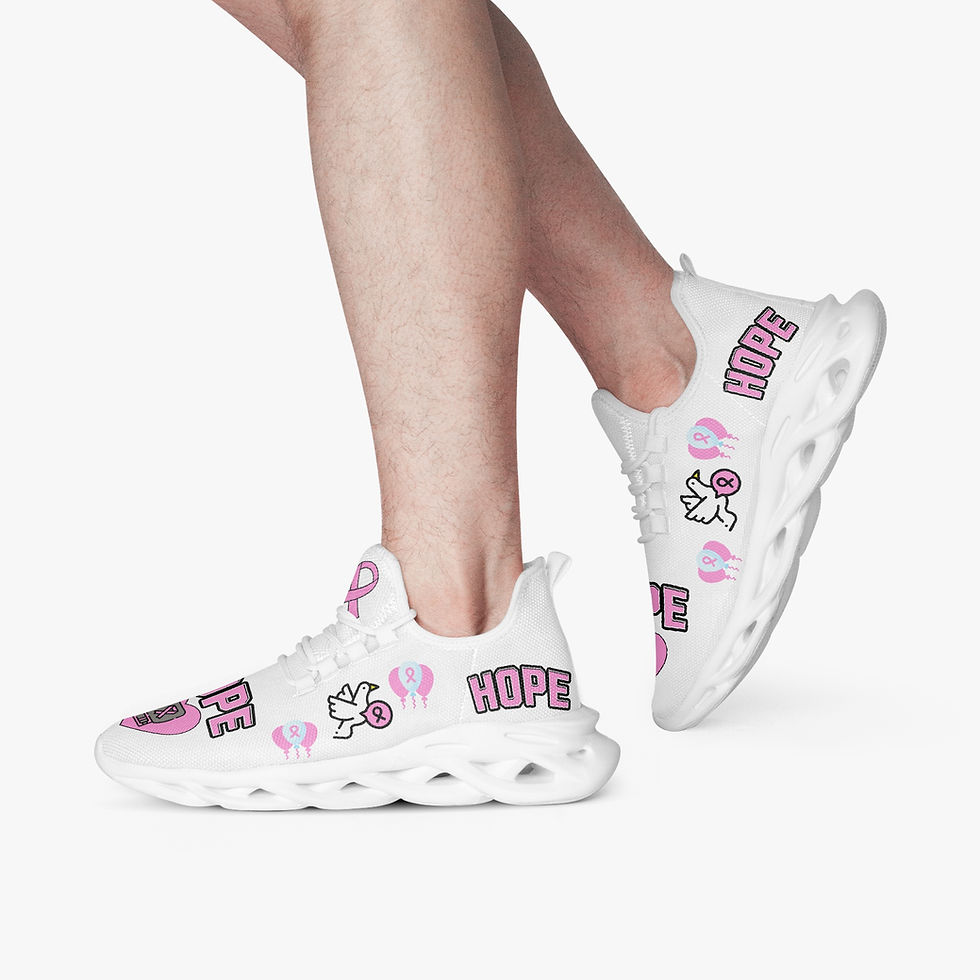 Thumbnail: Walk with HOPE – Breast Cancer Awareness Shoes (Unisex)