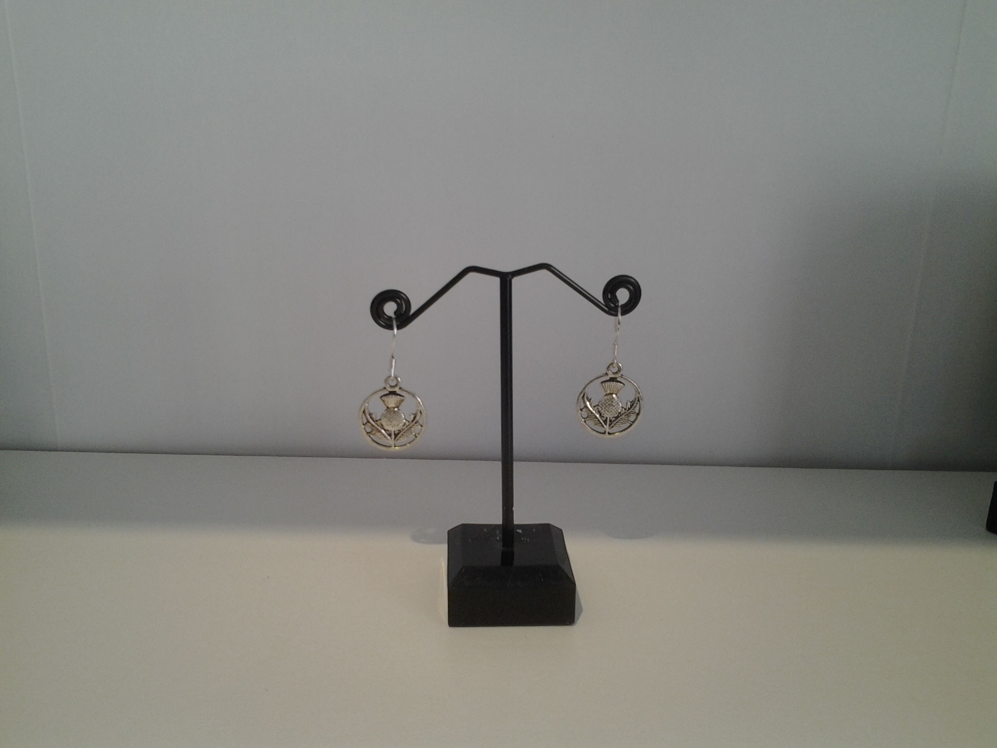 Thistle drop earrings