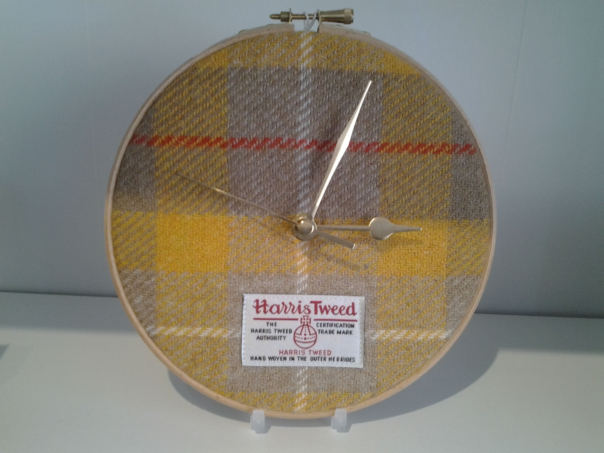 Harris Tweed clock