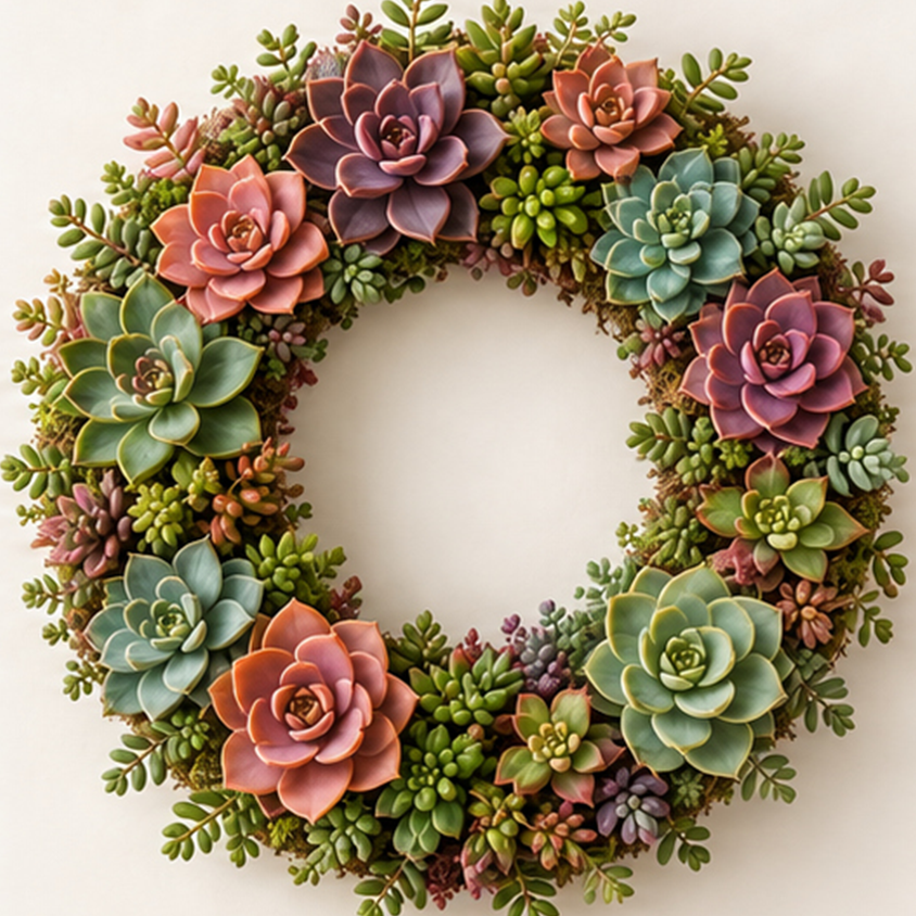 Living Succulent Wreaths