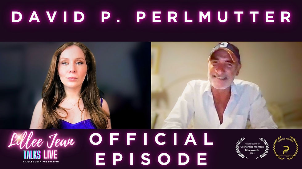 Lillee Jean Talks Live - David P. Perlmutter | 'Write To Kill' Best-Selling Author, Actor (S4.E14)